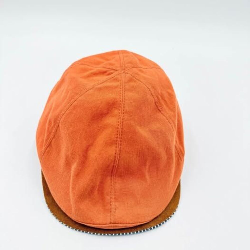 orange Goorin Bros. Mulberry Street flatcap 💯 cotton